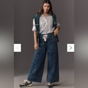 Maeve Tie-Waist Wide-Leg Jeans